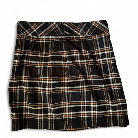 BP Plaid Black and Brown Women's Skirt size small - Picture 1 of 6